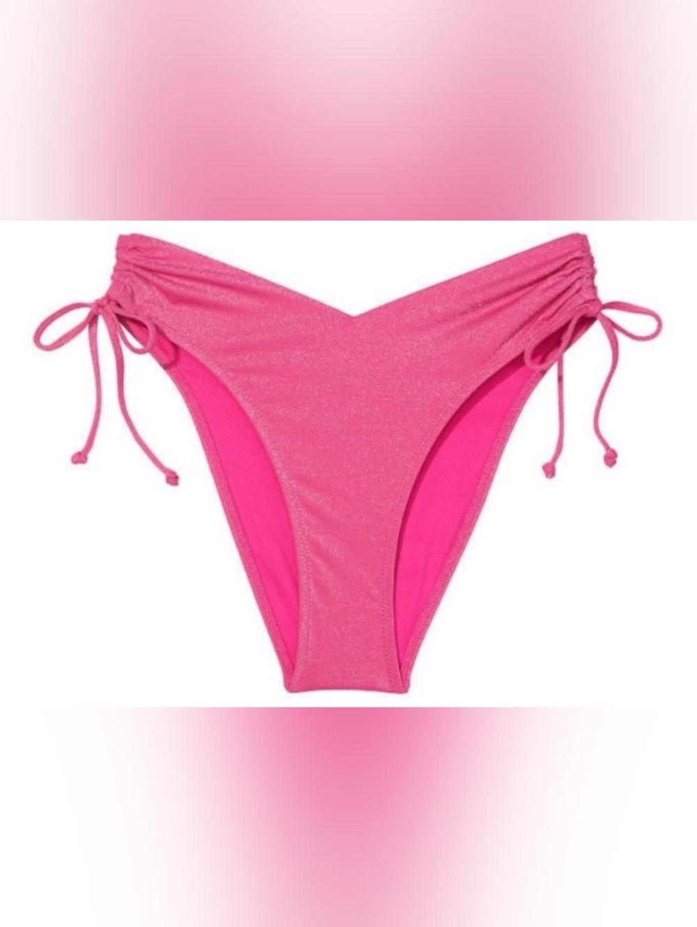 L VS Swim Ruched Cheeky Bikini Bottom Tropical Island Getaway